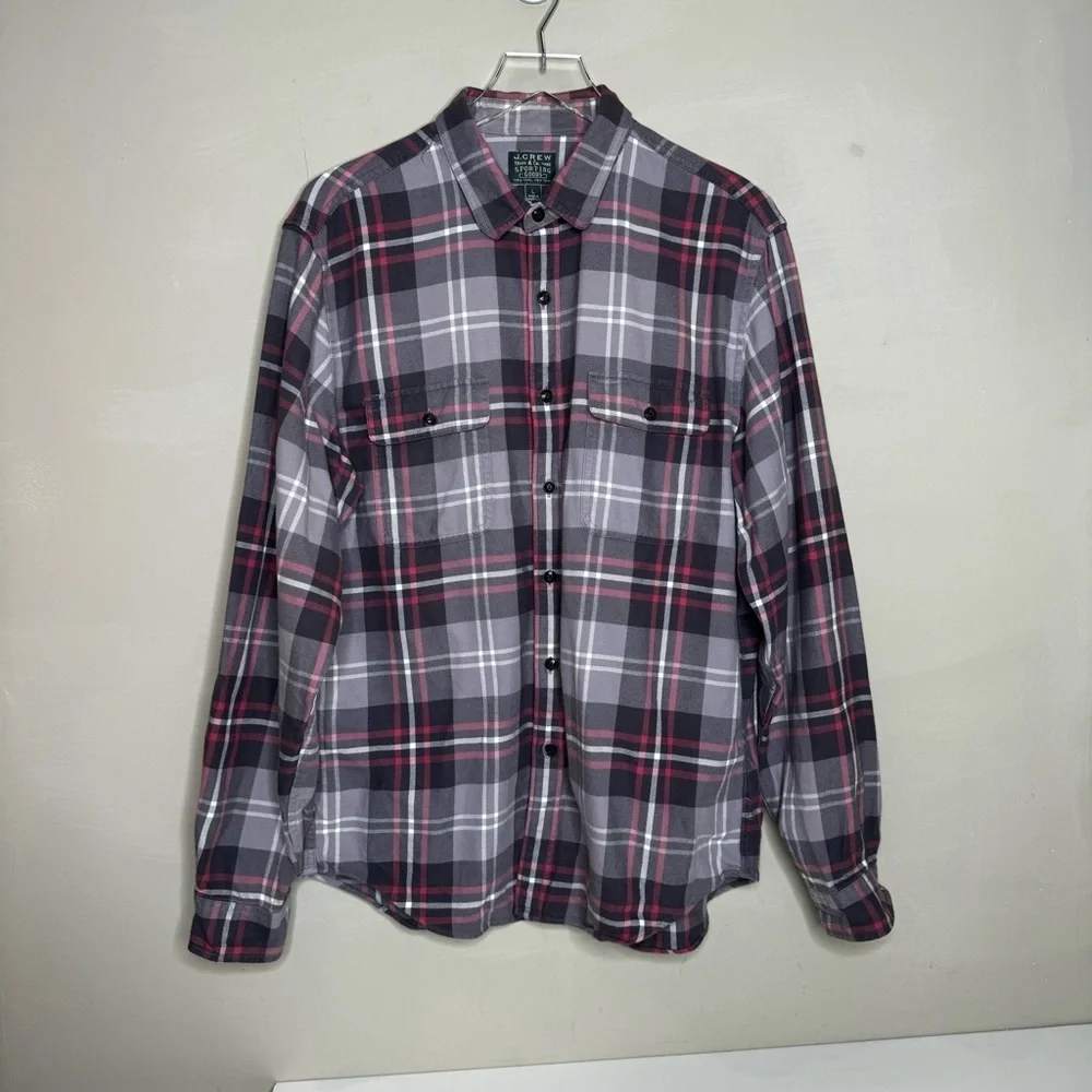 J CREW SPORTING GOODS FLANNEL SHIRT